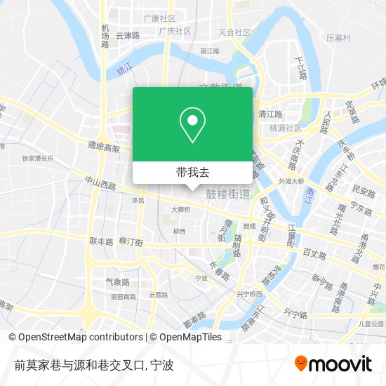 前莫家巷与源和巷交叉口地图