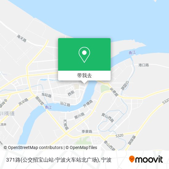 371路(公交招宝山站-宁波火车站北广场)地图