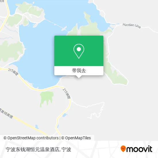 宁波东钱湖恒元温泉酒店地图