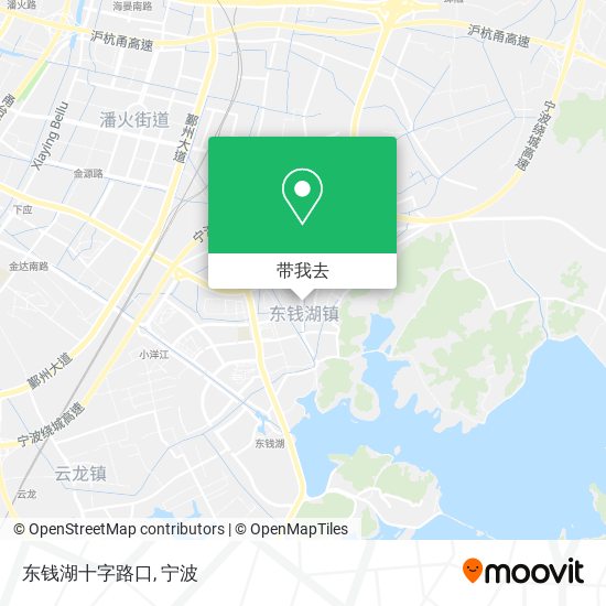 东钱湖十字路口地图