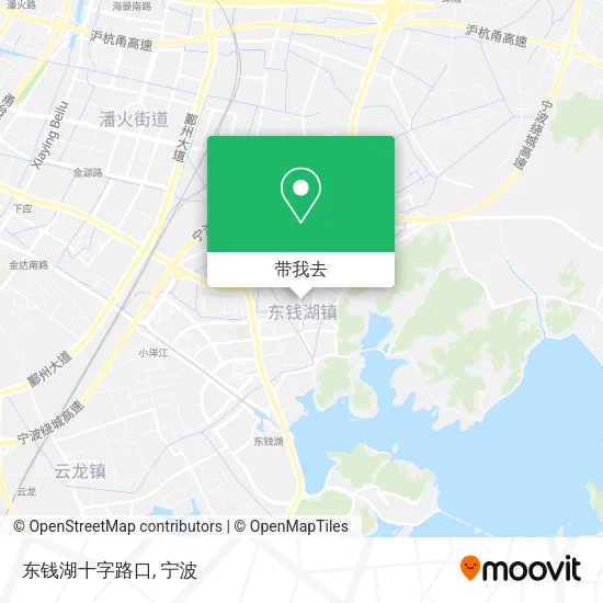 东钱湖十字路口地图