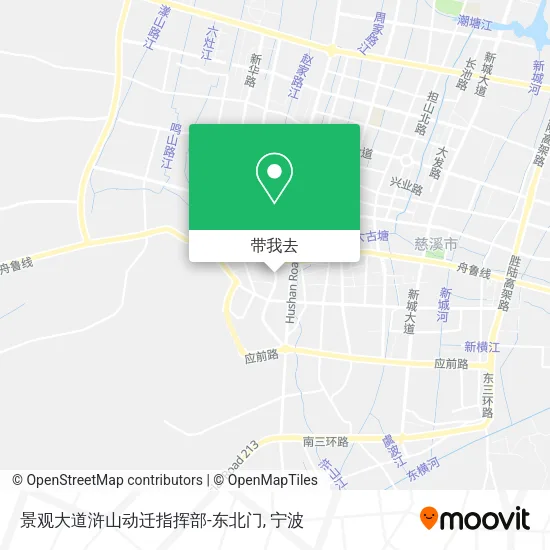 景观大道浒山动迁指挥部-东北门地图