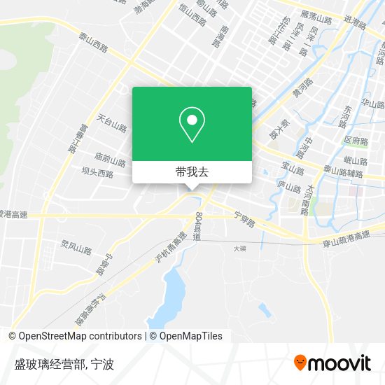 盛玻璃经营部地图
