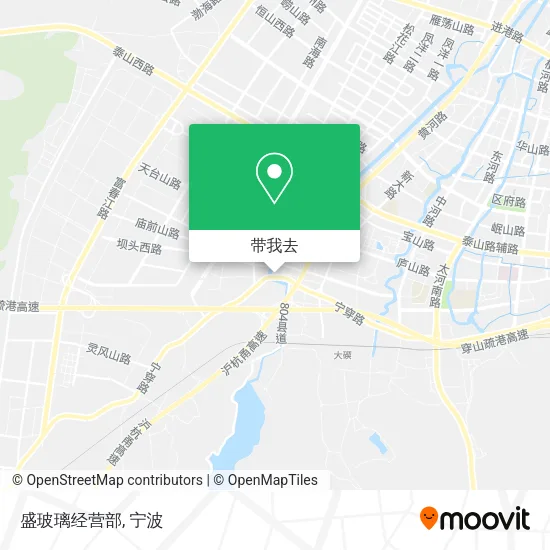 盛玻璃经营部地图