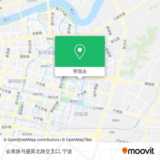 会展路与盛莫北路交叉口地图