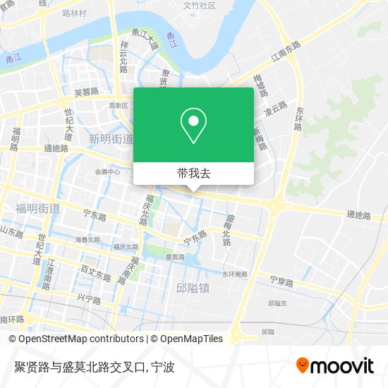 聚贤路与盛莫北路交叉口地图