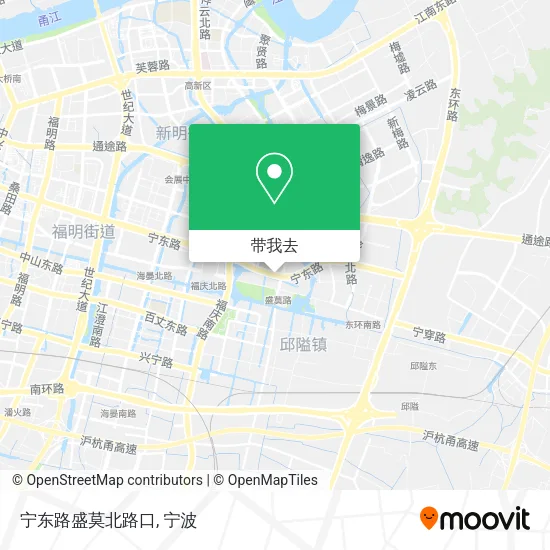 宁东路盛莫北路口地图