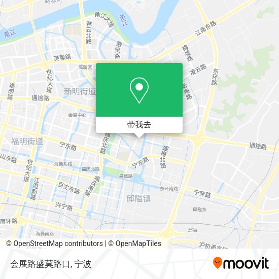 会展路盛莫路口地图