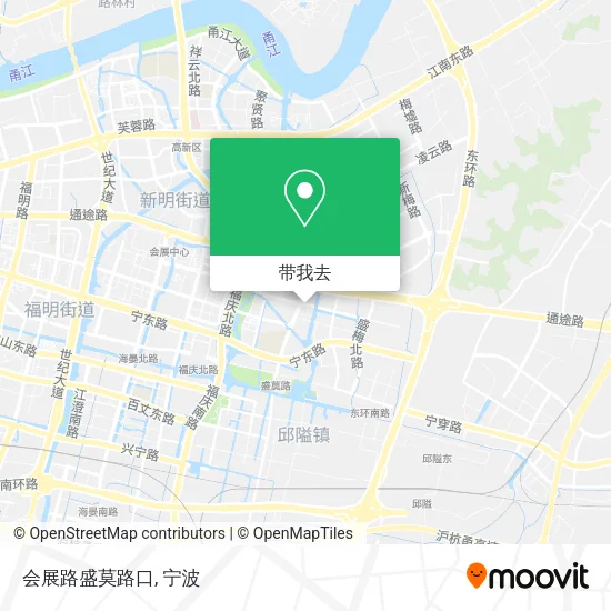会展路盛莫路口地图