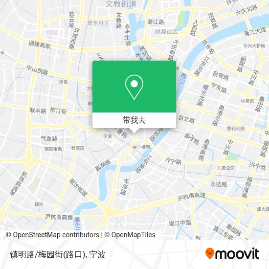 镇明路/梅园街(路口)地图