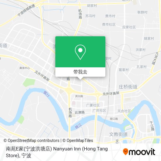 南苑E家(宁波洪塘店) Nanyuan Inn (Hong Tang Store)地图