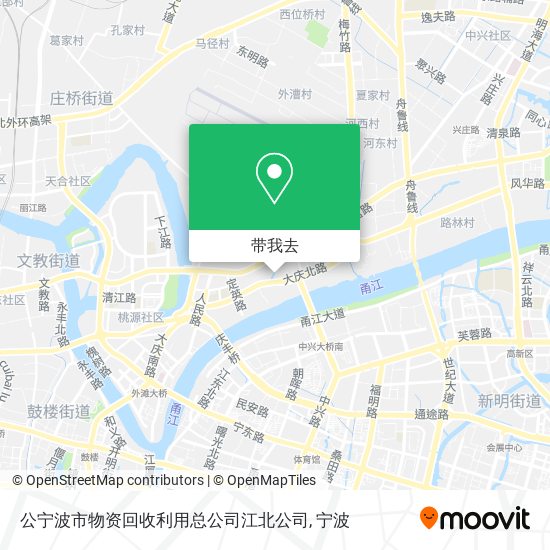 公宁波市物资回收利用总公司江北公司地图