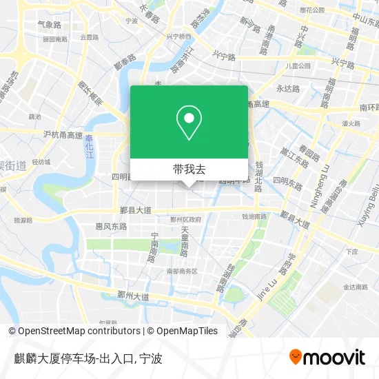 麒麟大厦停车场-出入口地图