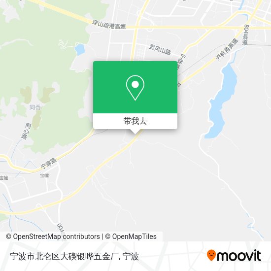宁波市北仑区大碶银哗五金厂地图