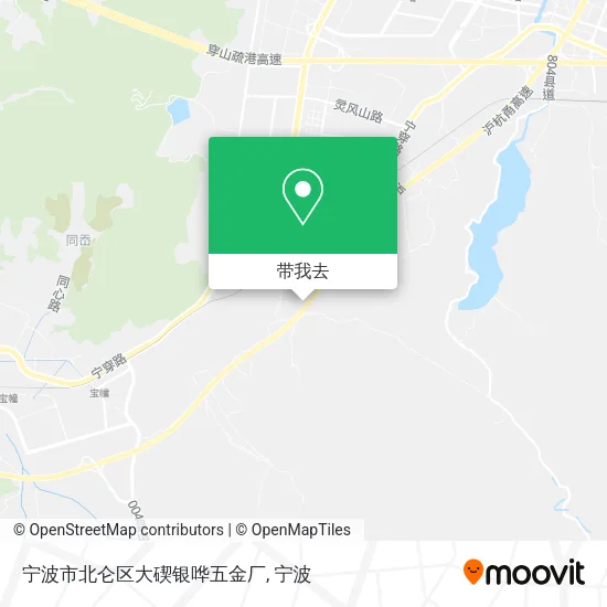 宁波市北仑区大碶银哗五金厂地图