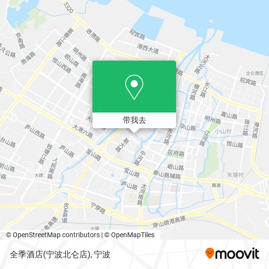 全季酒店(宁波北仑店)地图