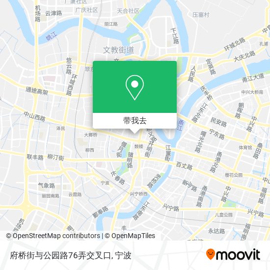 府桥街与公园路76弄交叉口地图