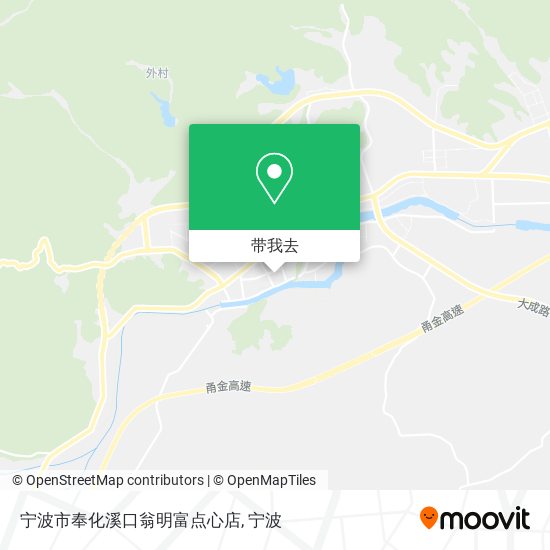 宁波市奉化溪口翁明富点心店地图