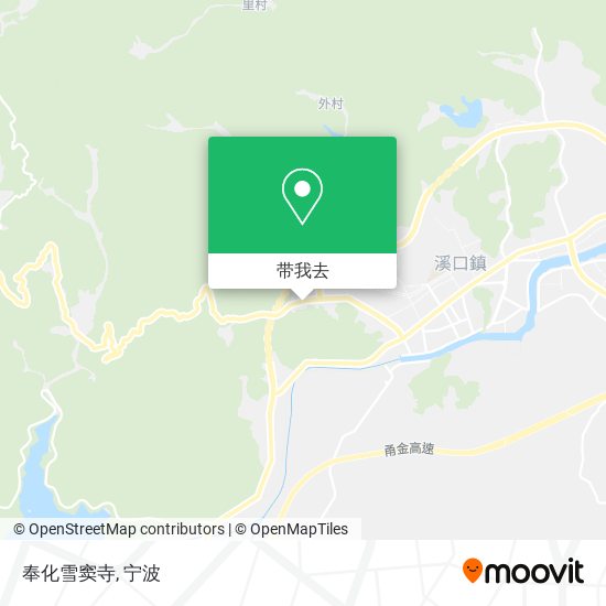 奉化雪窦寺地图