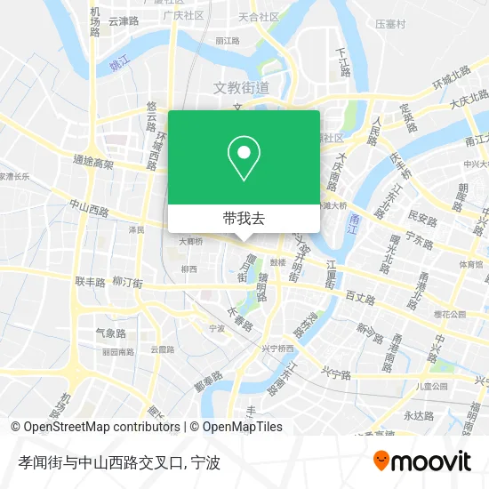 孝闻街与中山西路交叉口地图