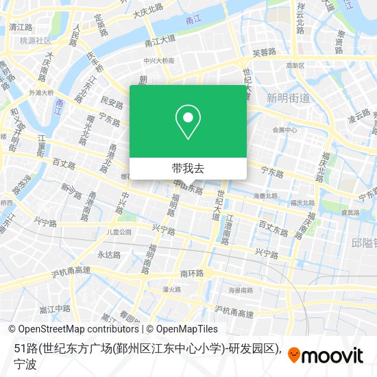 51路(世纪东方广场(鄞州区江东中心小学)-研发园区)地图