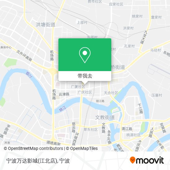 宁波万达影城(江北店)地图