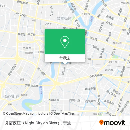 舟宿夜江（Night City on River）地图