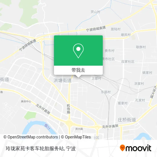 玲珑家苑卡客车轮胎服务站地图