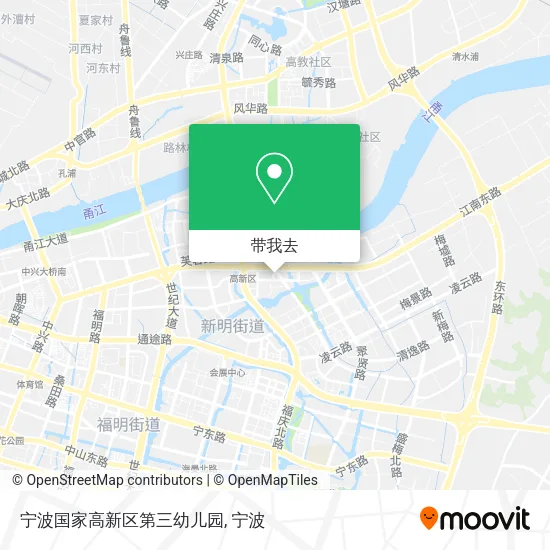 宁波国家高新区第三幼儿园地图