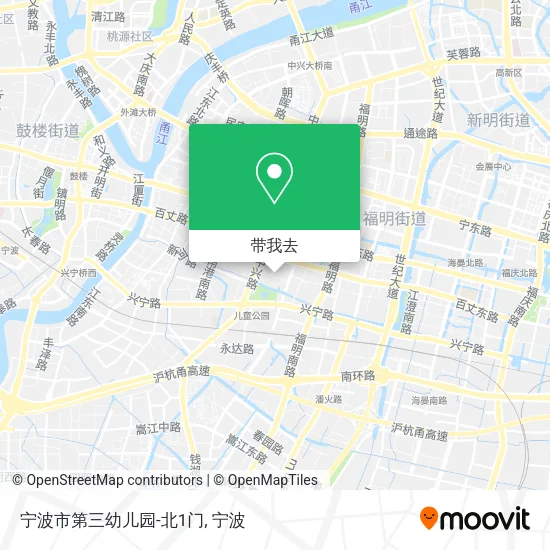 宁波市第三幼儿园-北1门地图