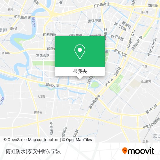 雨虹防水(泰安中路)地图