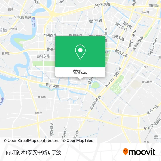 雨虹防水(泰安中路)地图