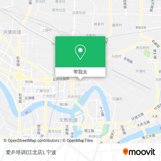 爱乒培训(江北店)地图