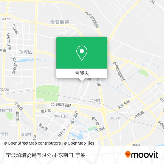 宁波珀瑞贸易有限公司-东南门地图