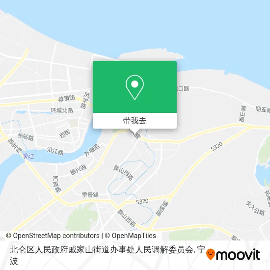 北仑区人民政府戚家山街道办事处人民调解委员会地图