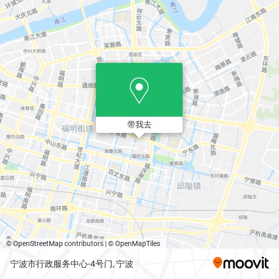 宁波市行政服务中心-4号门地图