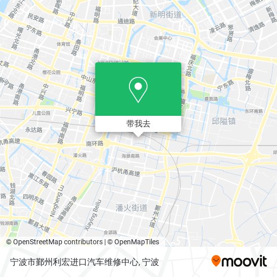 宁波市鄞州利宏进口汽车维修中心地图