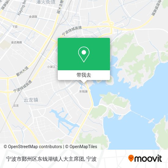 宁波市鄞州区东钱湖镇人大主席团地图