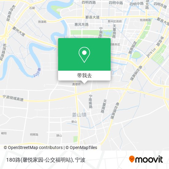 180路(馨悦家园-公交福明站)地图