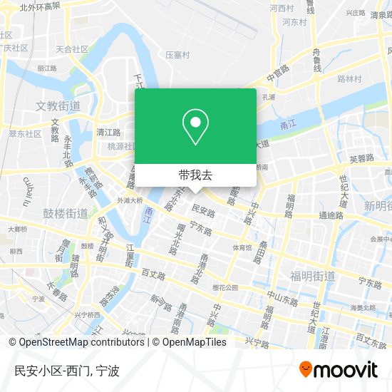 民安小区-西门地图