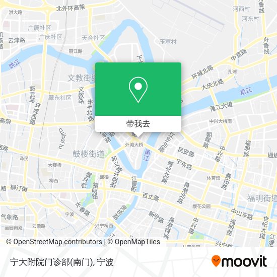 宁大附院门诊部(南门)地图