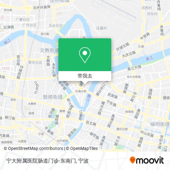 宁大附属医院肠道门诊-东南门地图