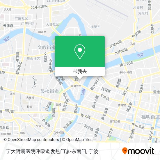 宁大附属医院呼吸道发热门诊-东南门地图