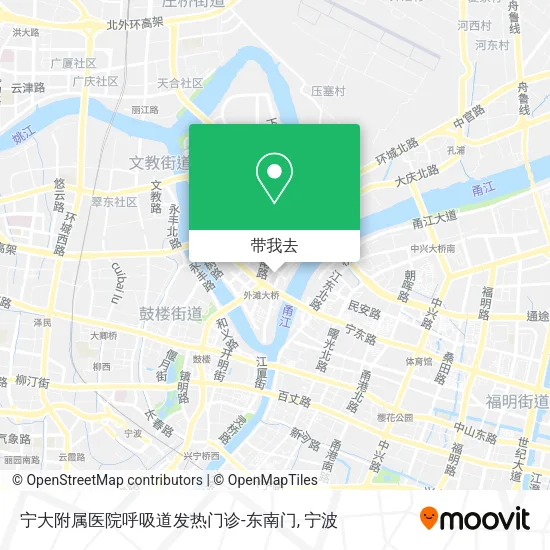 宁大附属医院呼吸道发热门诊-东南门地图