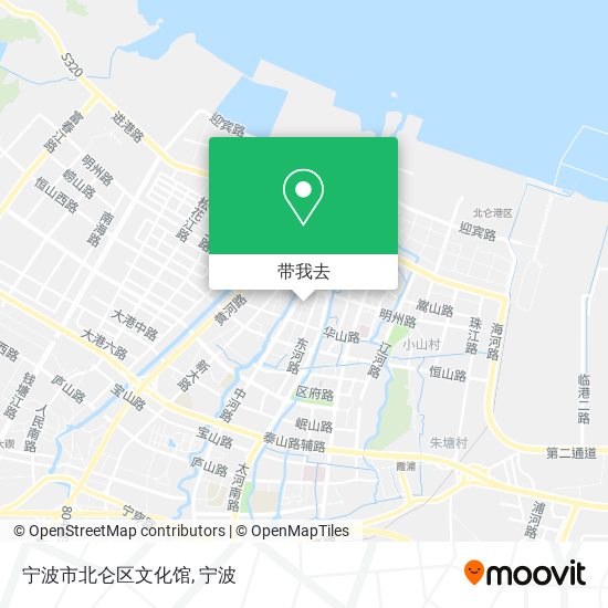 宁波市北仑区文化馆地图