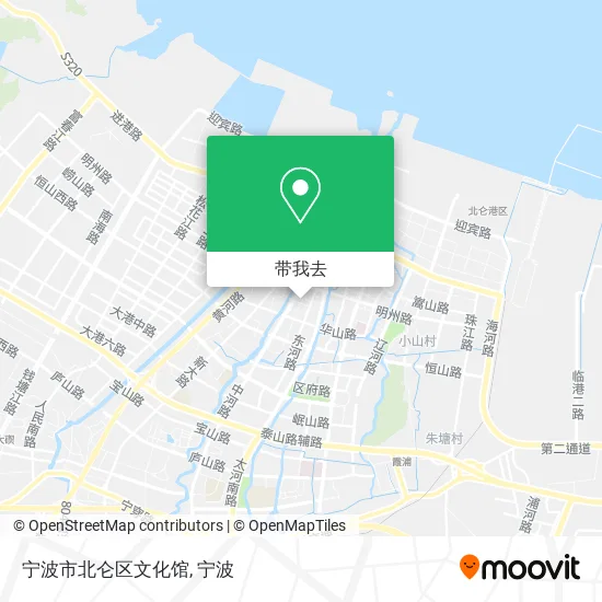 宁波市北仑区文化馆地图