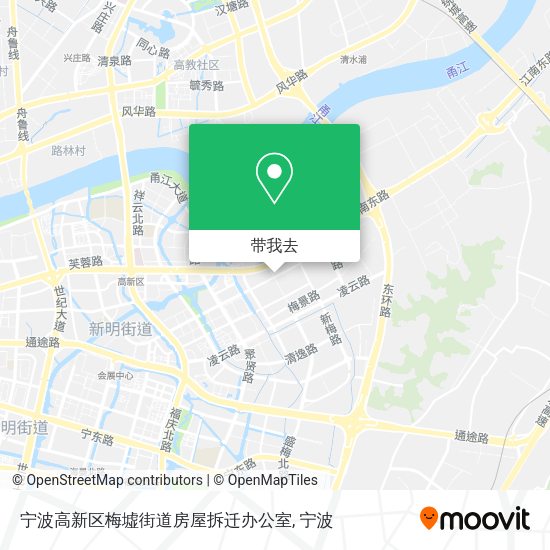 宁波高新区梅墟街道房屋拆迁办公室地图