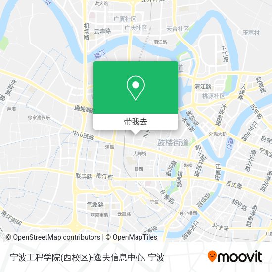 宁波工程学院(西校区)-逸夫信息中心地图