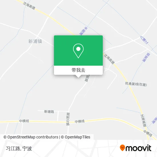 习江路地图