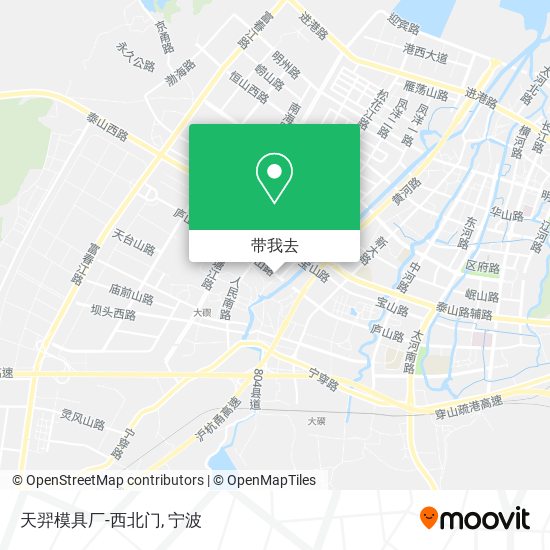 天羿模具厂-西北门地图